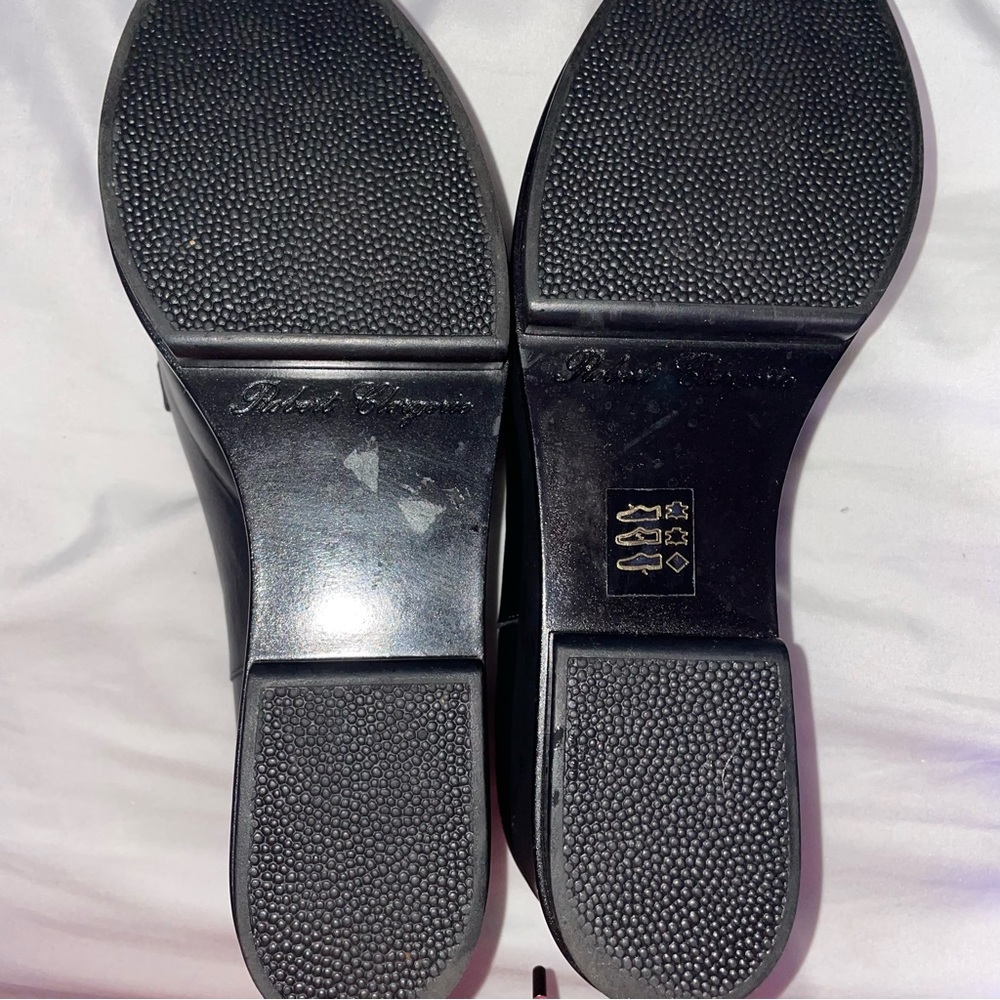Robert Clergerie Black Leather Platform Loafers - Picture 5 of 12